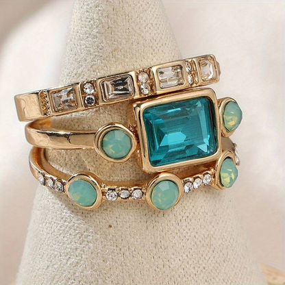 Gemma - Vintage Punk Rose Flower Diamond Ring